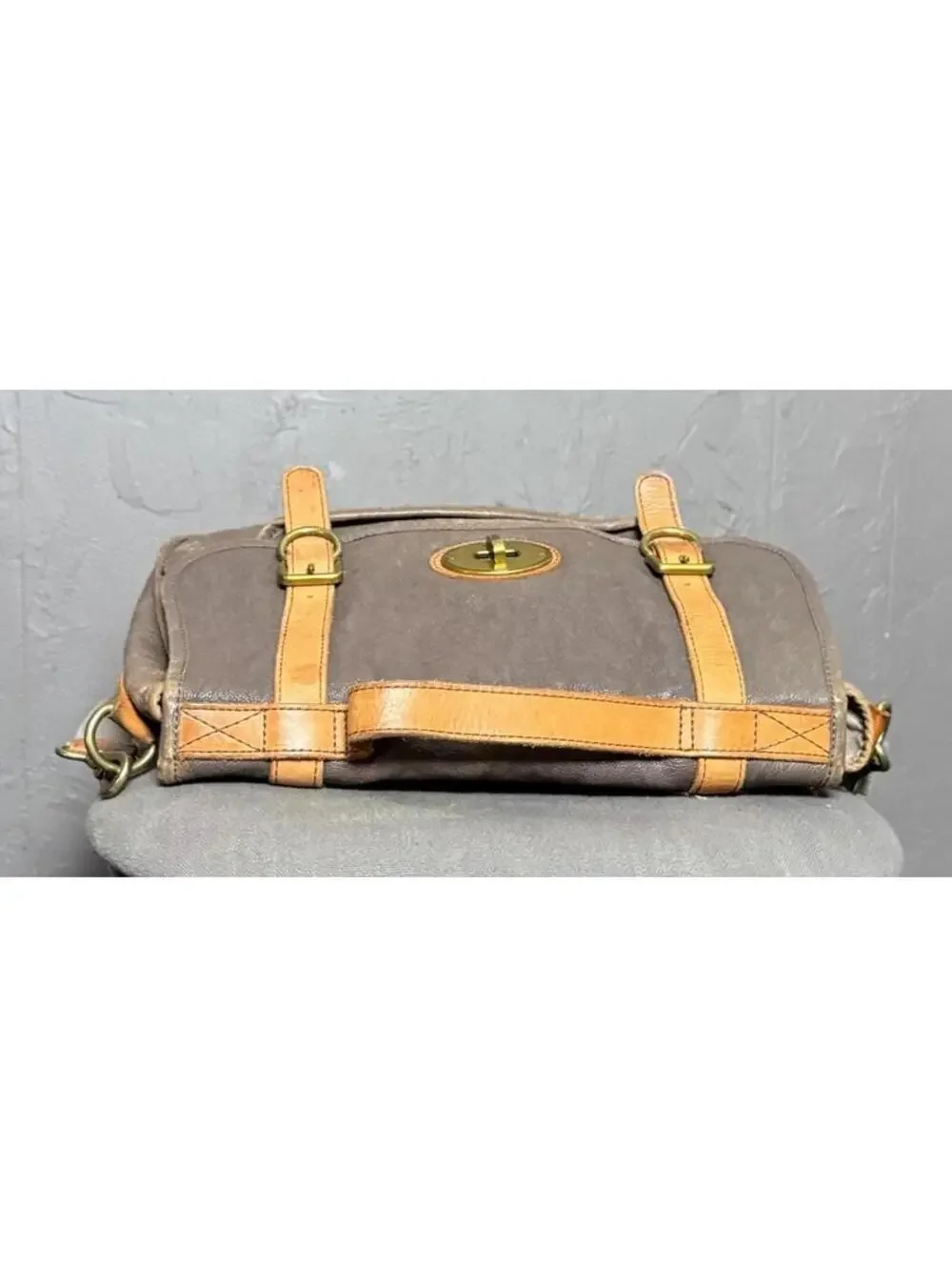Y2K Leather Messenger Bag from FOSSIL Crossbody or Top Handle Laptop Bag